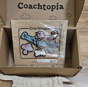 Coachtopia Sticker Set In Upcrafted Leather